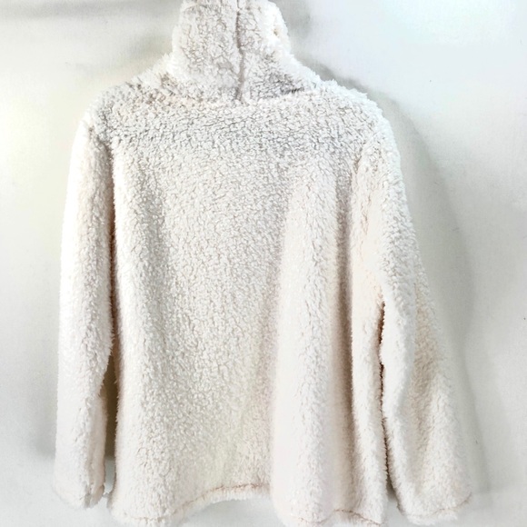 Style Co Women S Petite Fauxsherpa Cowlneck Sweater White Size Petite Large